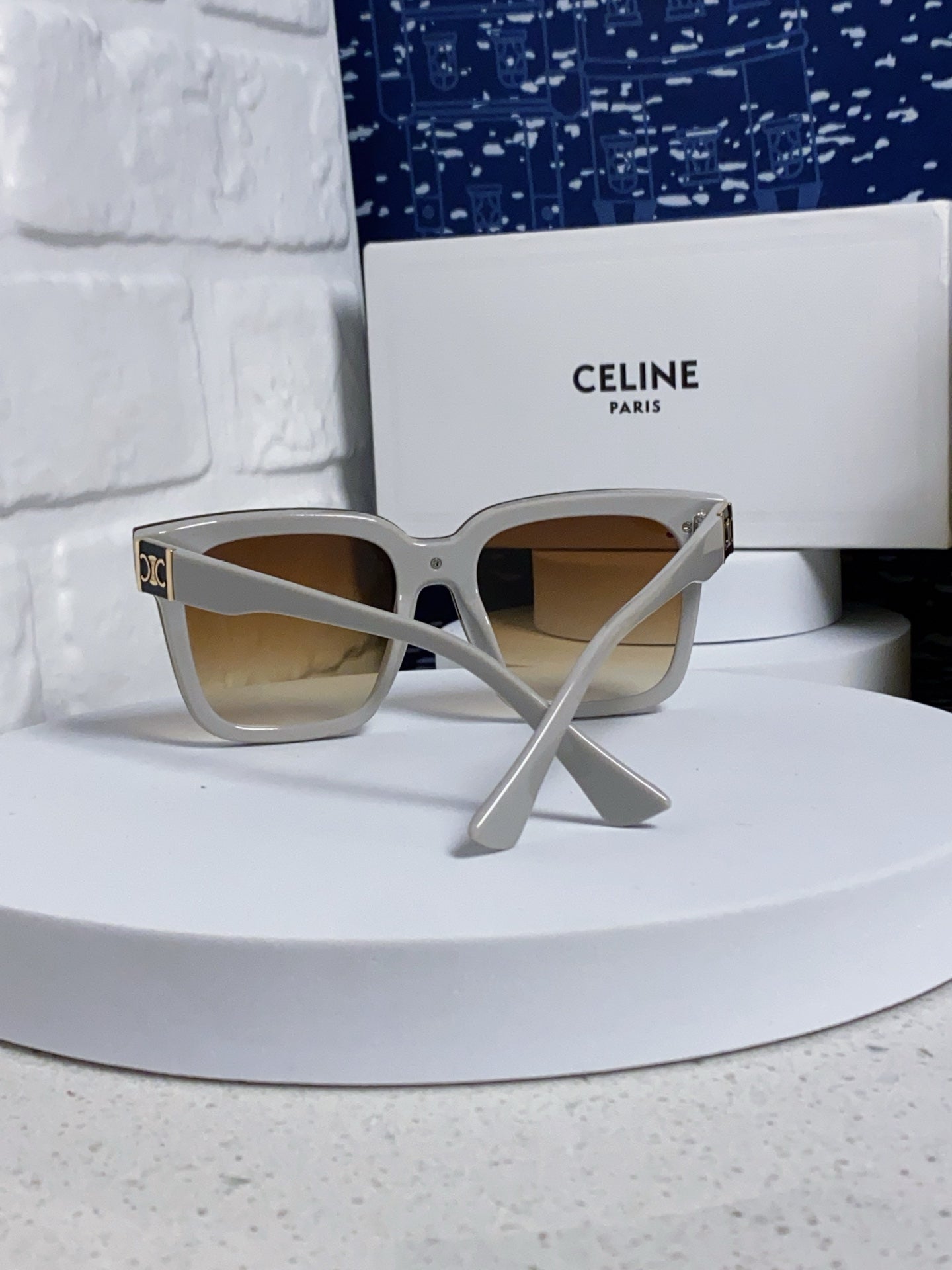Celine Polarized Square Brown Lens Sunglasses for Men & Women - detail image 3