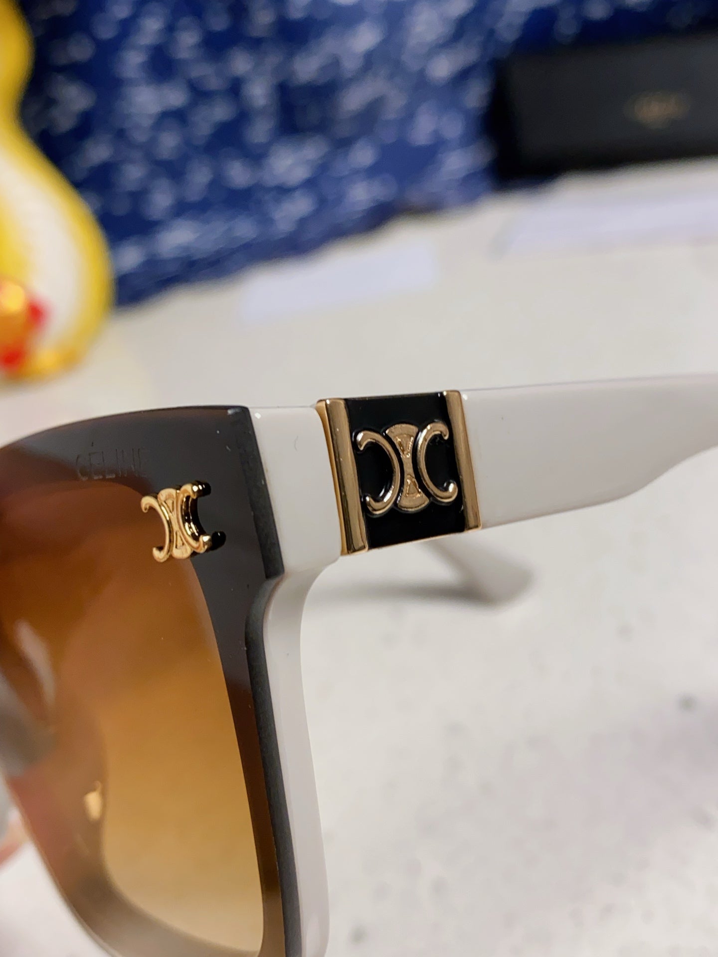 Celine Polarized Square Brown Lens Sunglasses for Men & Women - detail image 7