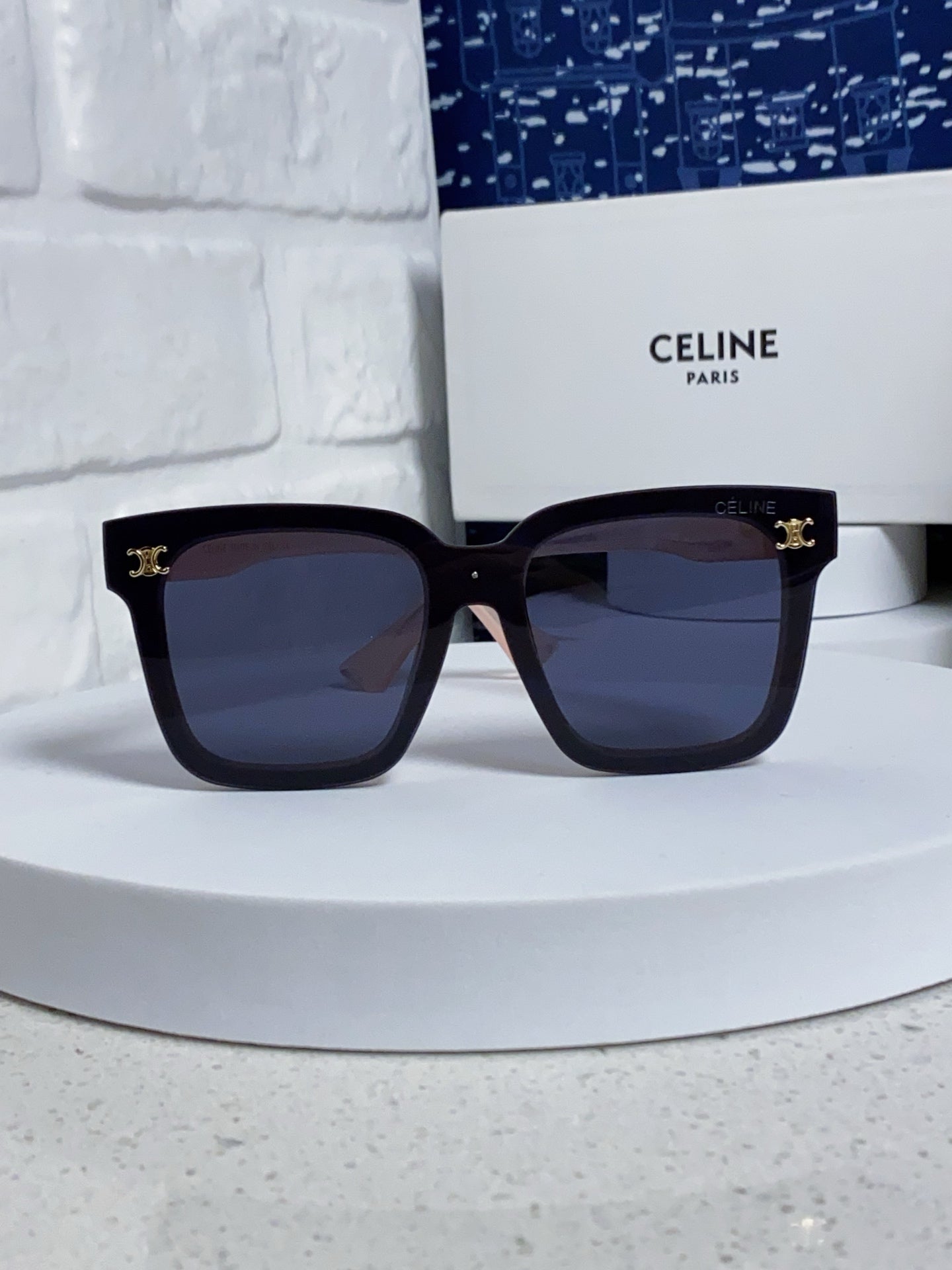 Celine Polarized Square Blue Lens Sunglasses for Men & Women - 449290 - detail image 2