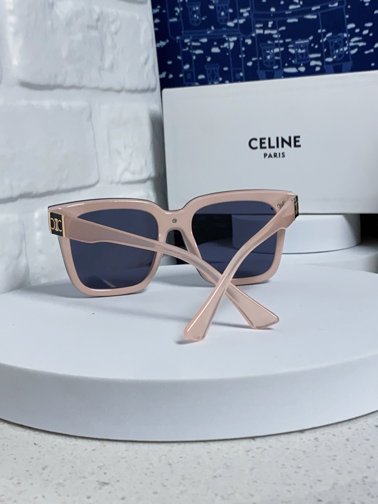 Celine Polarized Square Blue Lens Sunglasses for Men & Women - 449290 - detail image 3