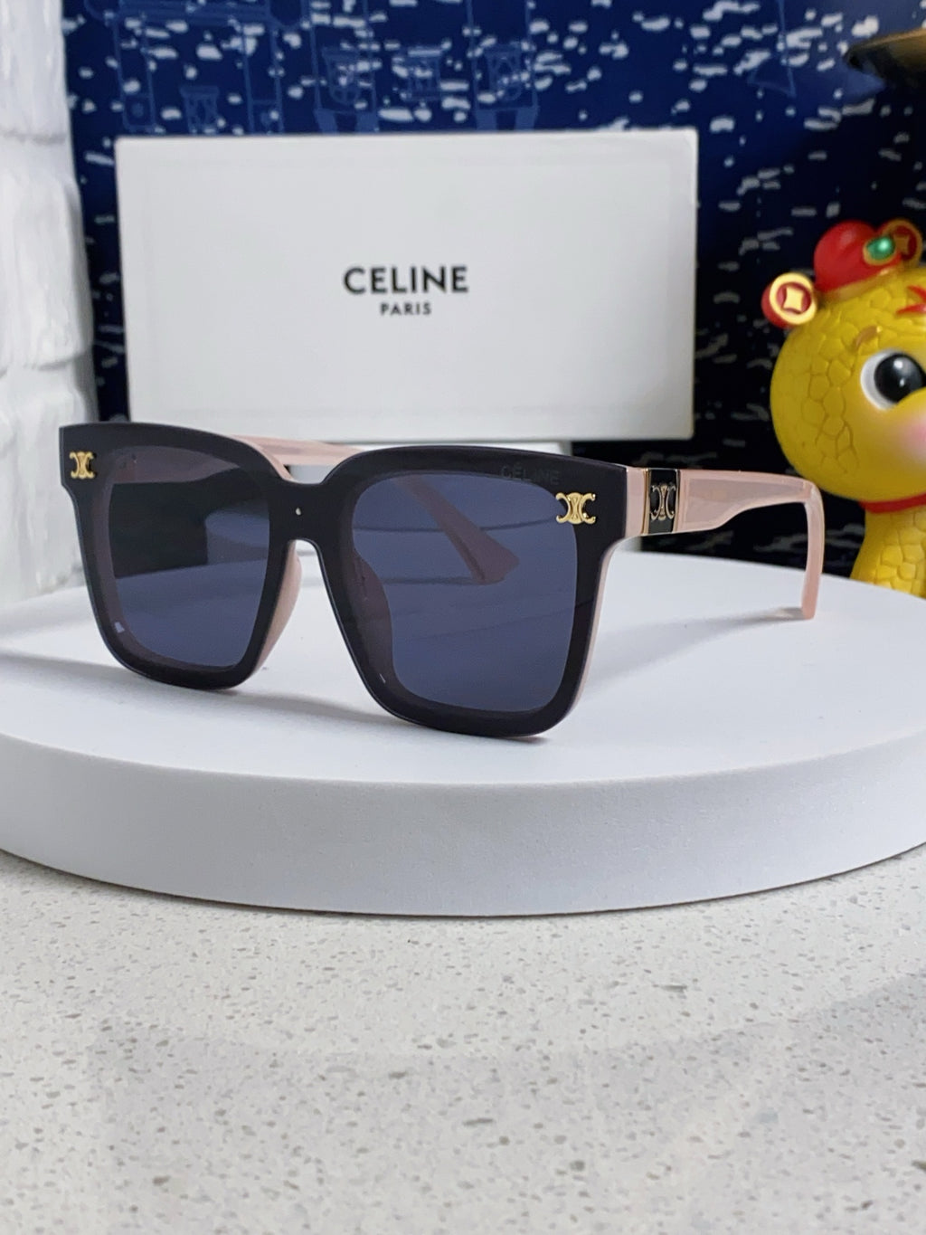 Celine Polarized Square Blue Lens Sunglasses for Men & Women - 449290