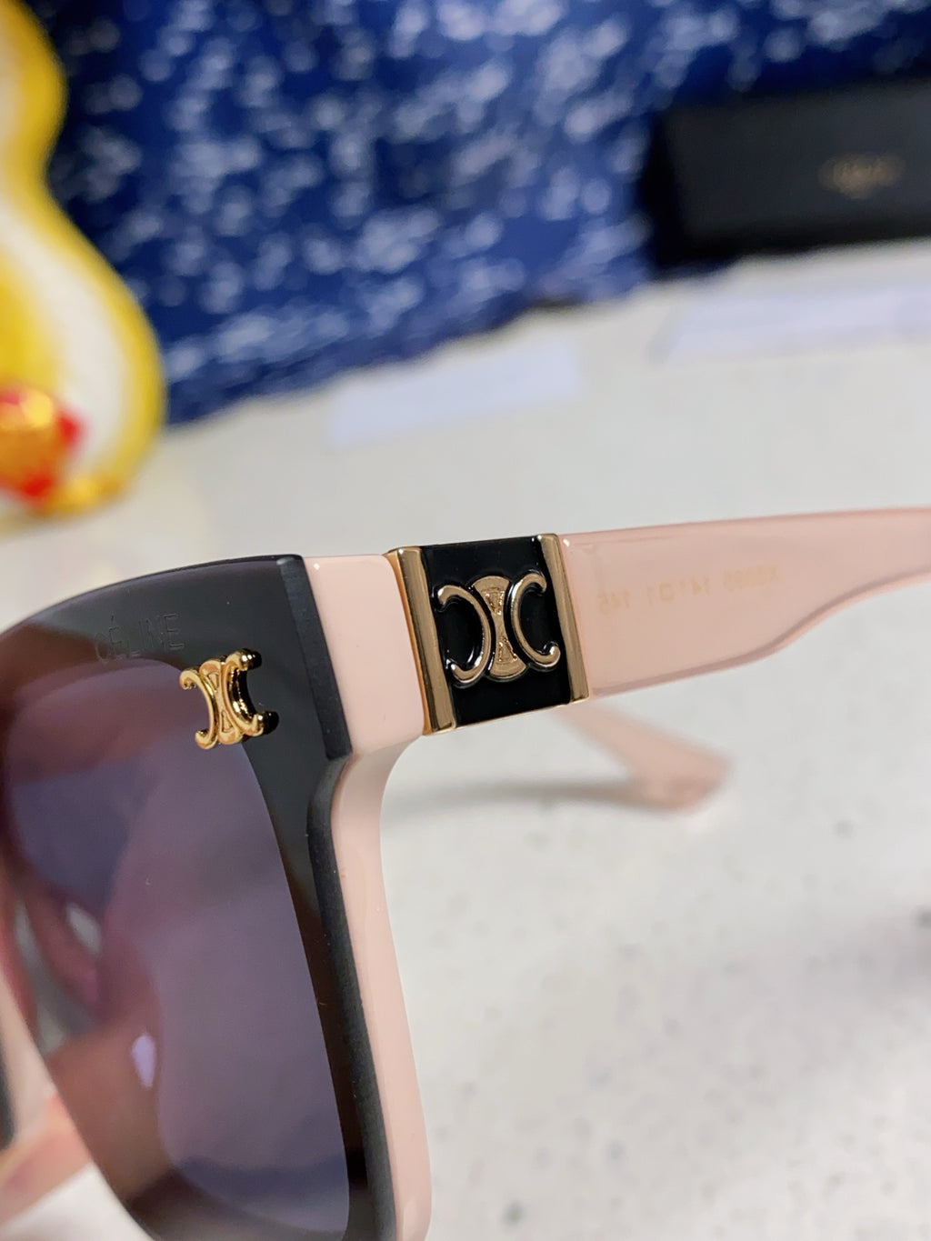 Celine Polarized Square Blue Lens Sunglasses for Men & Women - 449290 - detail image 7