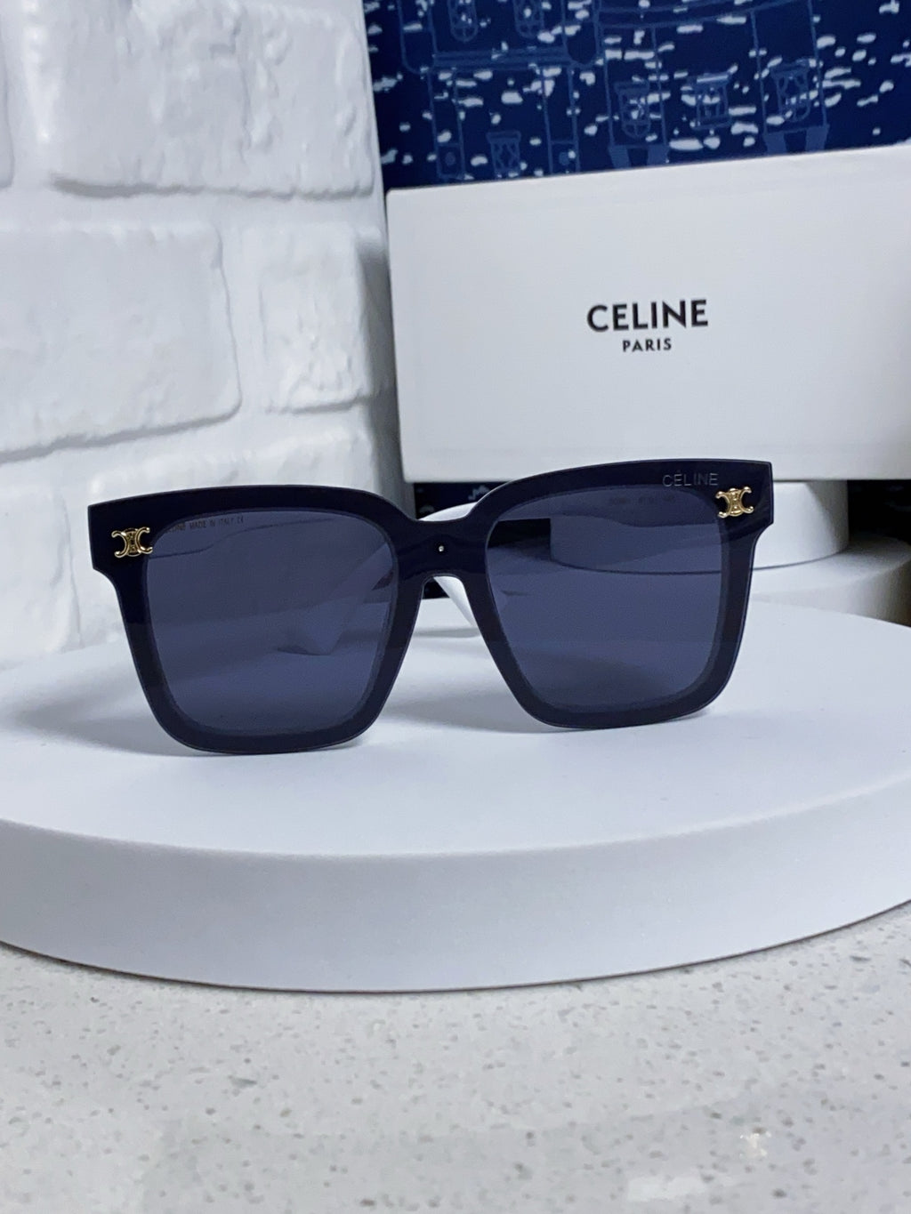 Celine Polarized Square Blue Lens Sunglasses for Men & Women - 449291 - detail image 2