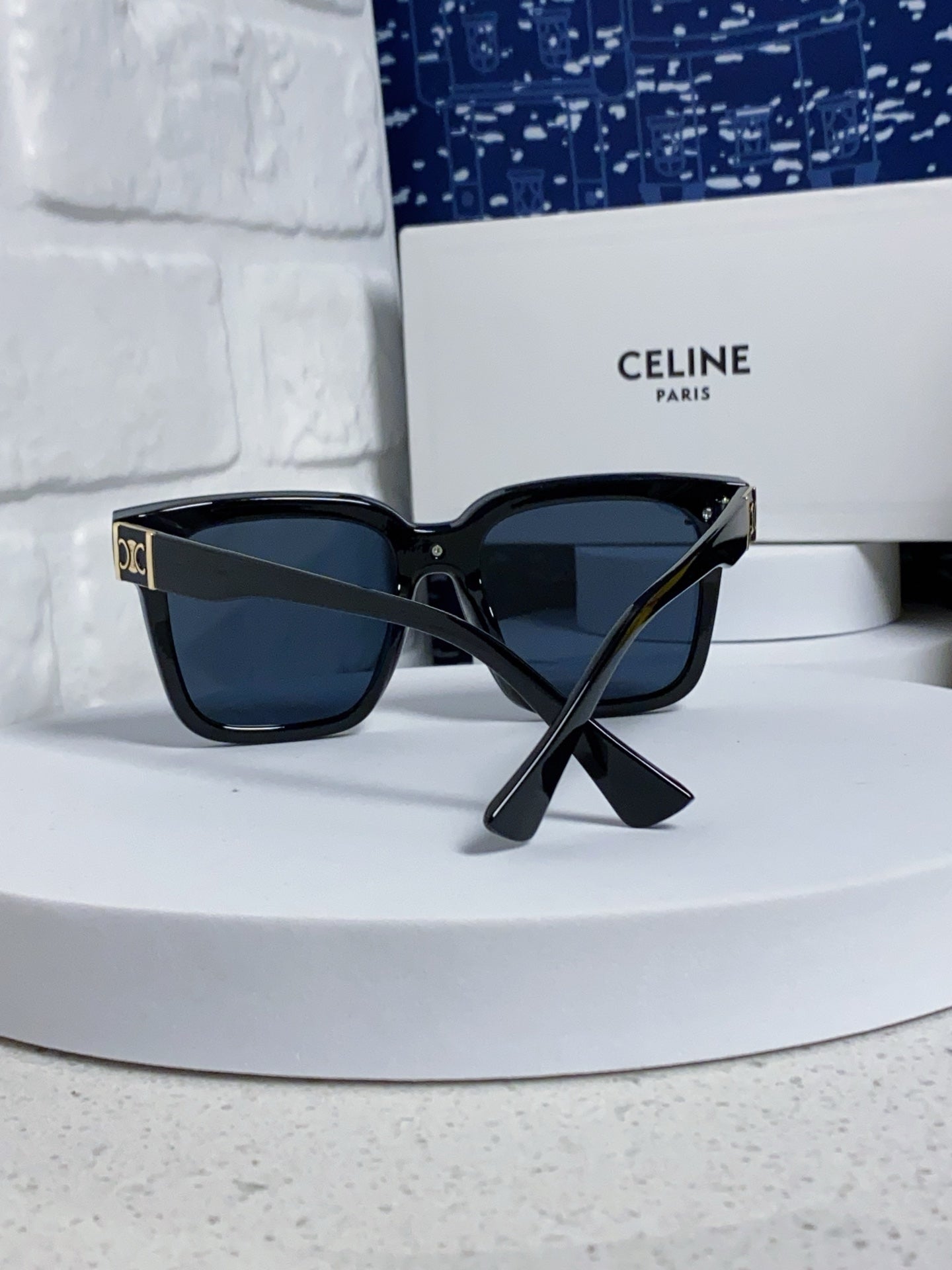 Celine Polarized Square Blue Lens Sunglasses for Men & Women - detail image 2