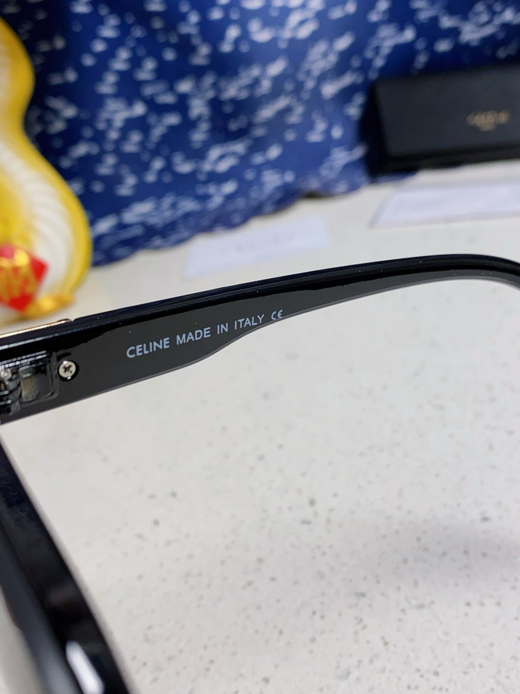 Celine Polarized Square Blue Lens Sunglasses for Men & Women - detail image 7
