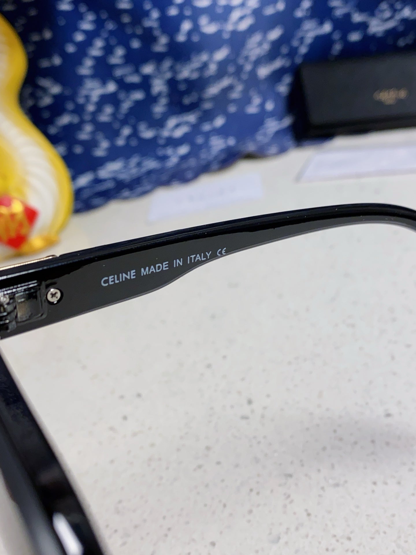Celine Polarized Square Blue Lens Sunglasses for Men & Women - detail image 7