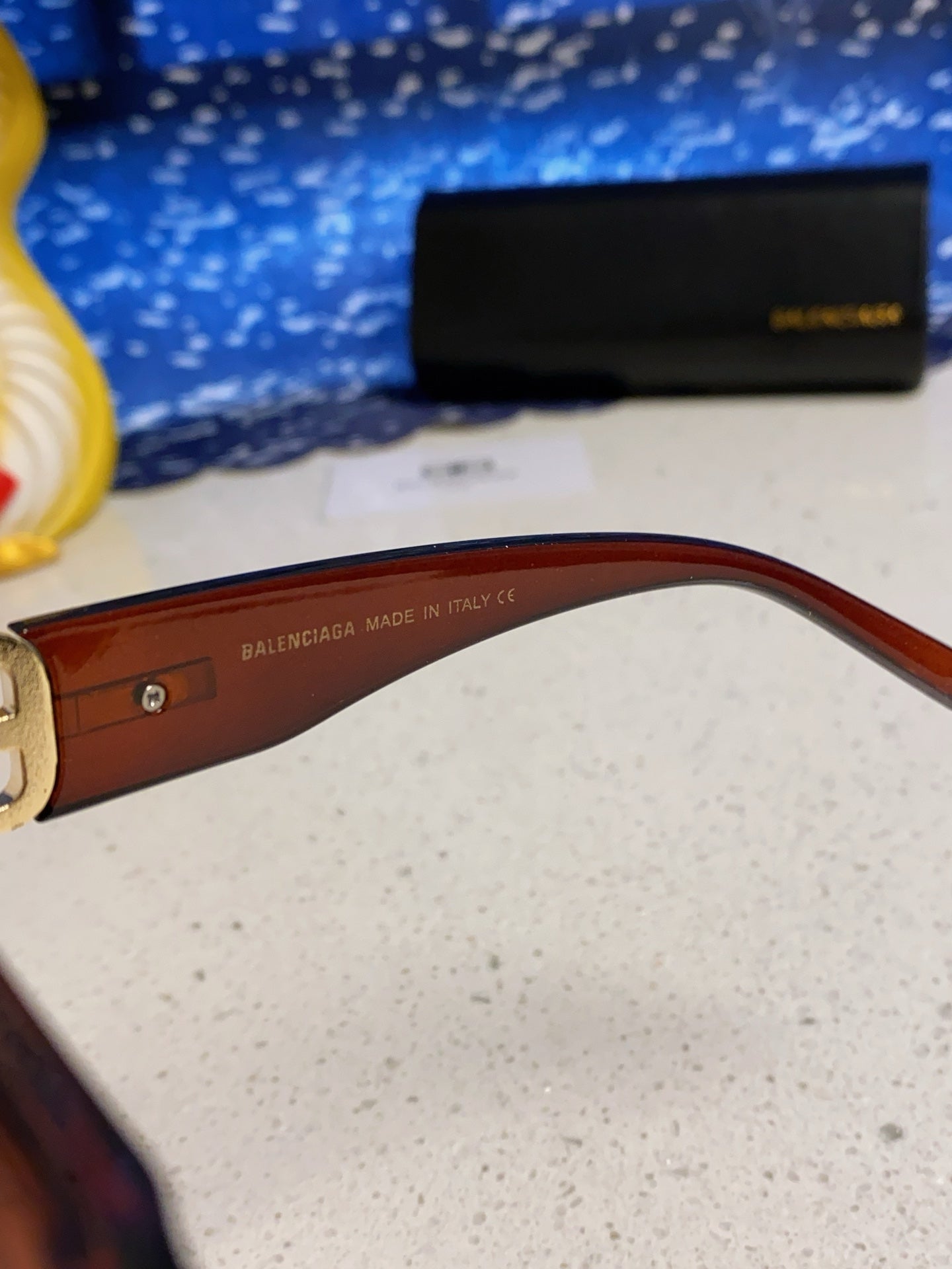 Balenciaga Metal Cat-Eye Brown Lens Sunglasses for Men & Women - detail image 8