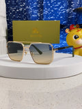 Burberry Polarized Metal Square Silver Lens Sunglasses for Men & Wome - 465933