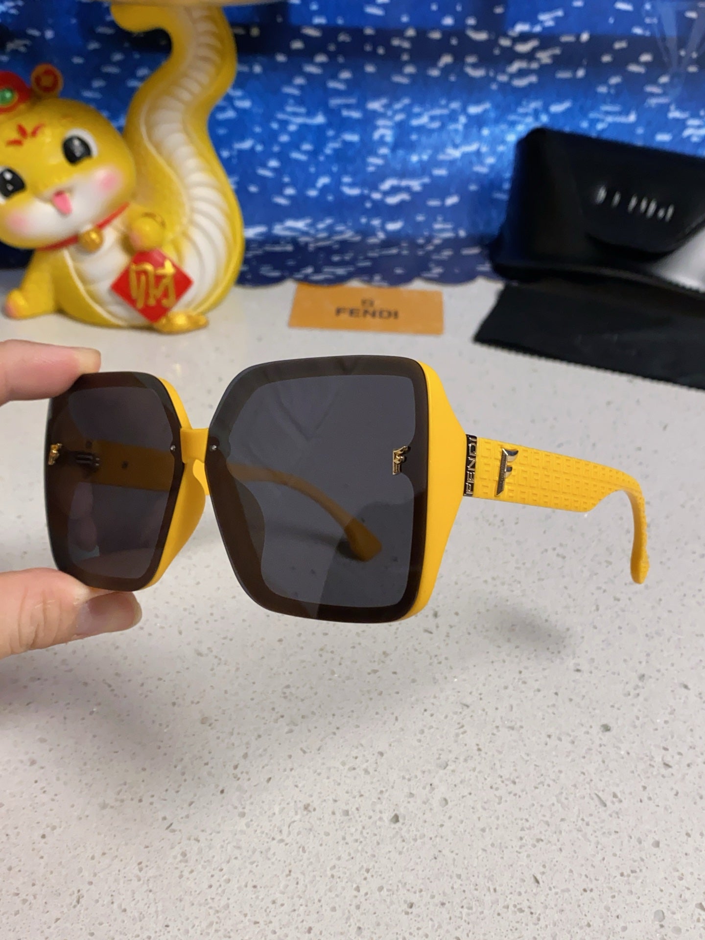 Fendi Oversized Gray Lens Sunglasses for Women - 466190 - detail image 6