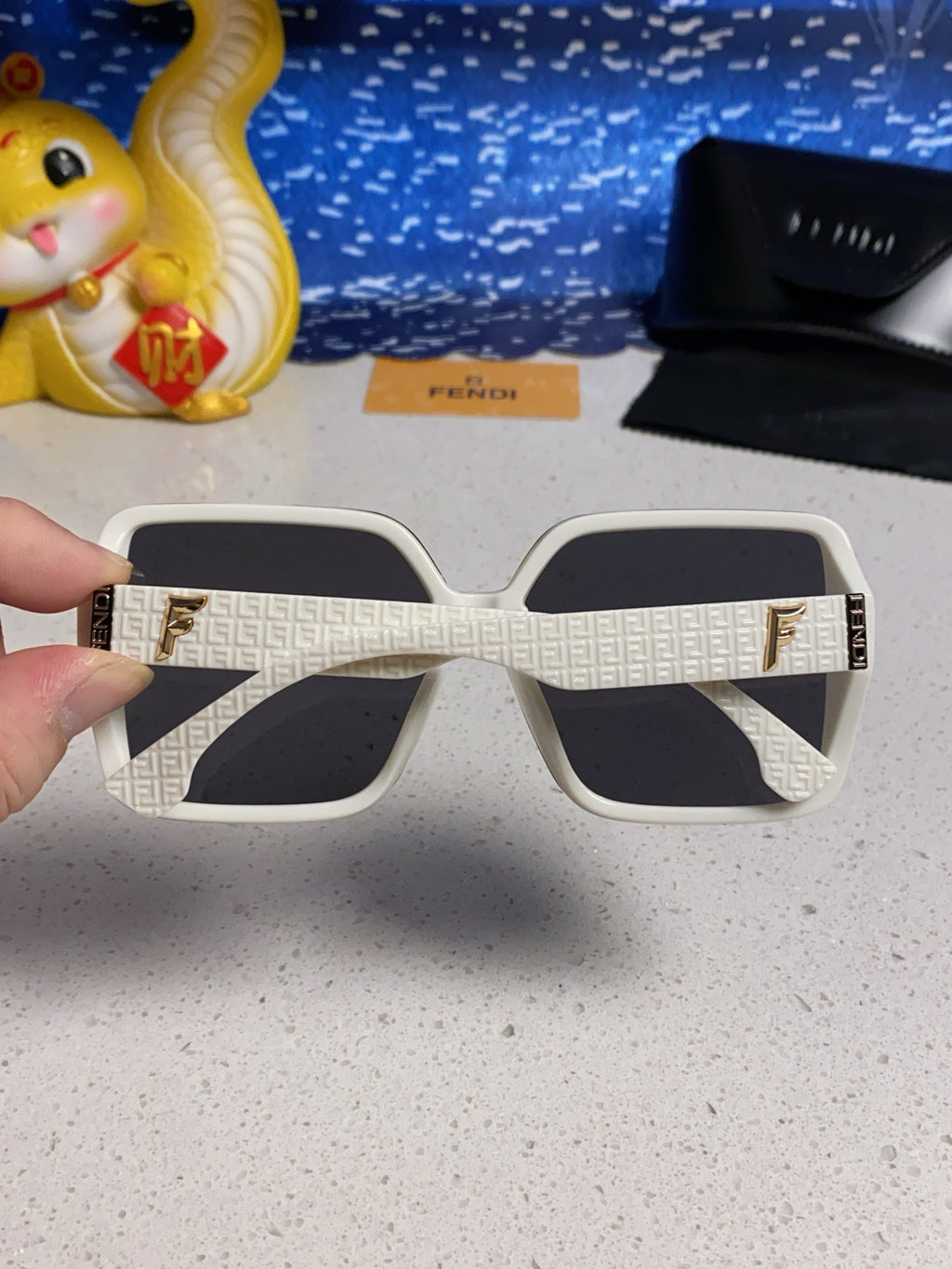 Fendi Oversized Gray Lens Sunglasses for Women - detail image 5