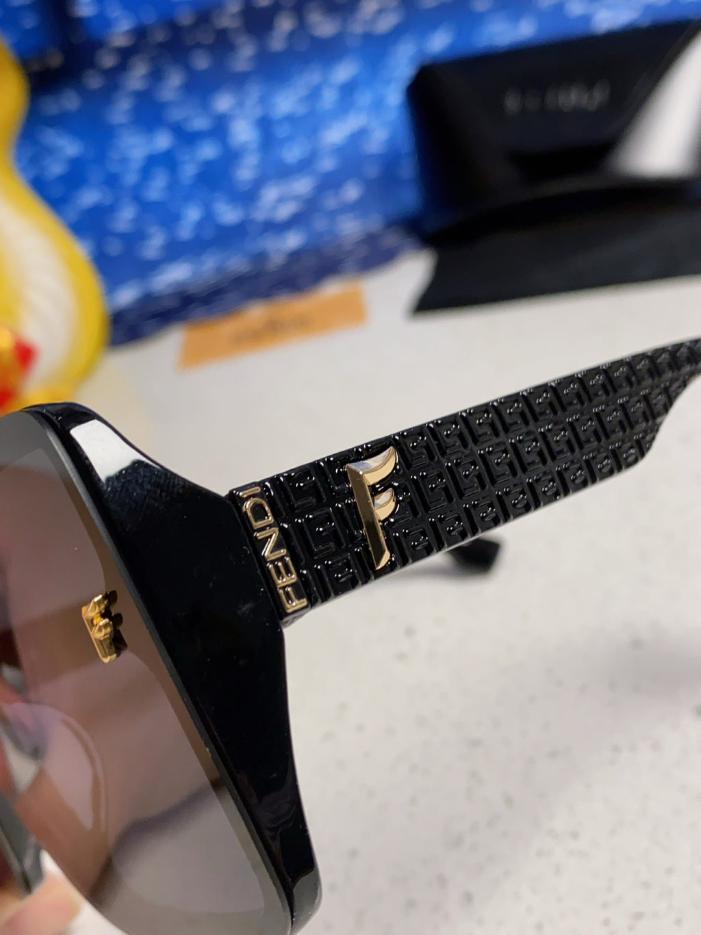 Fendi Oversized Black Lens Sunglasses for Women - detail image 7