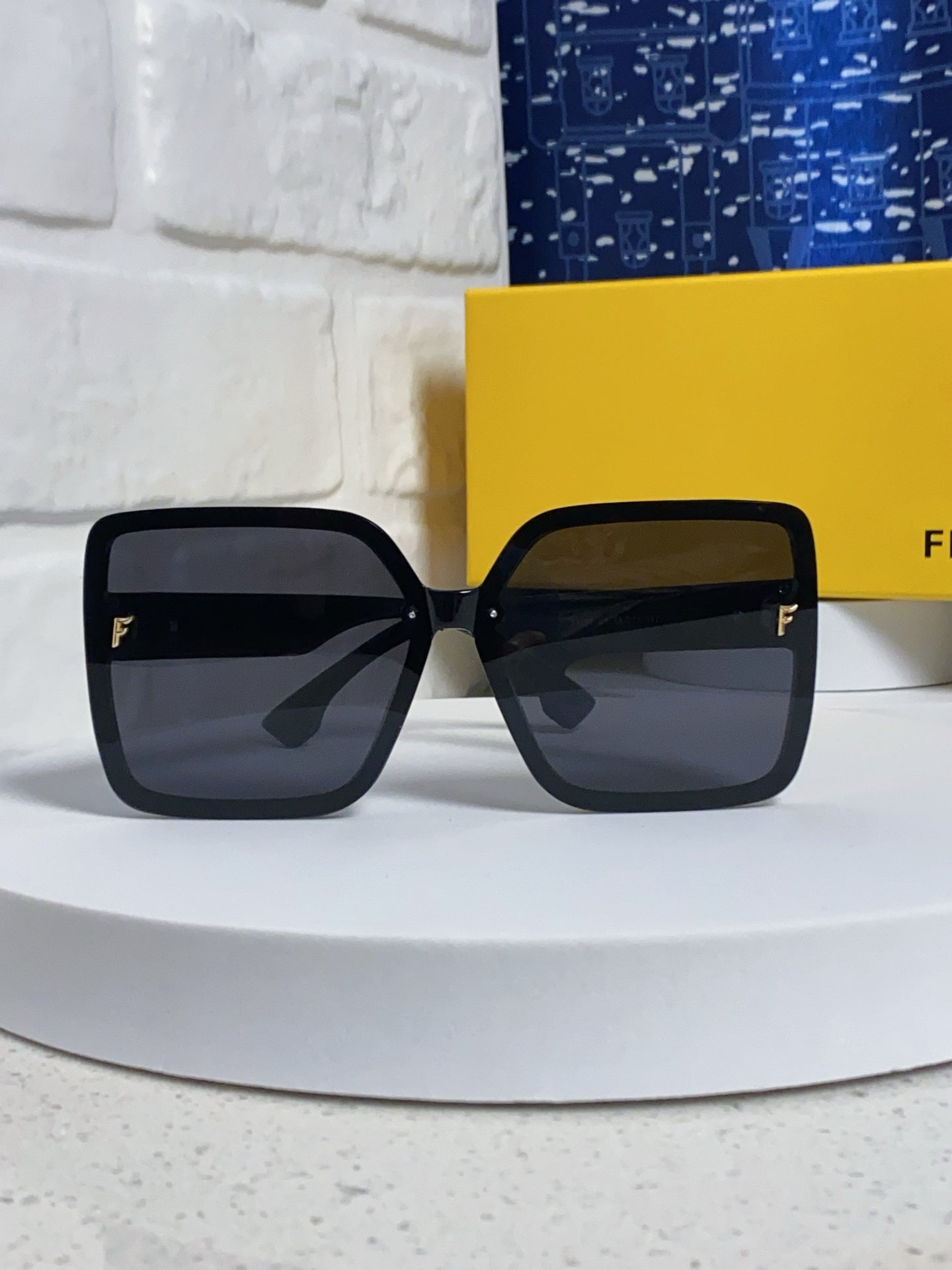 Fendi Oversized Black Lens Sunglasses for Women - detail image 2