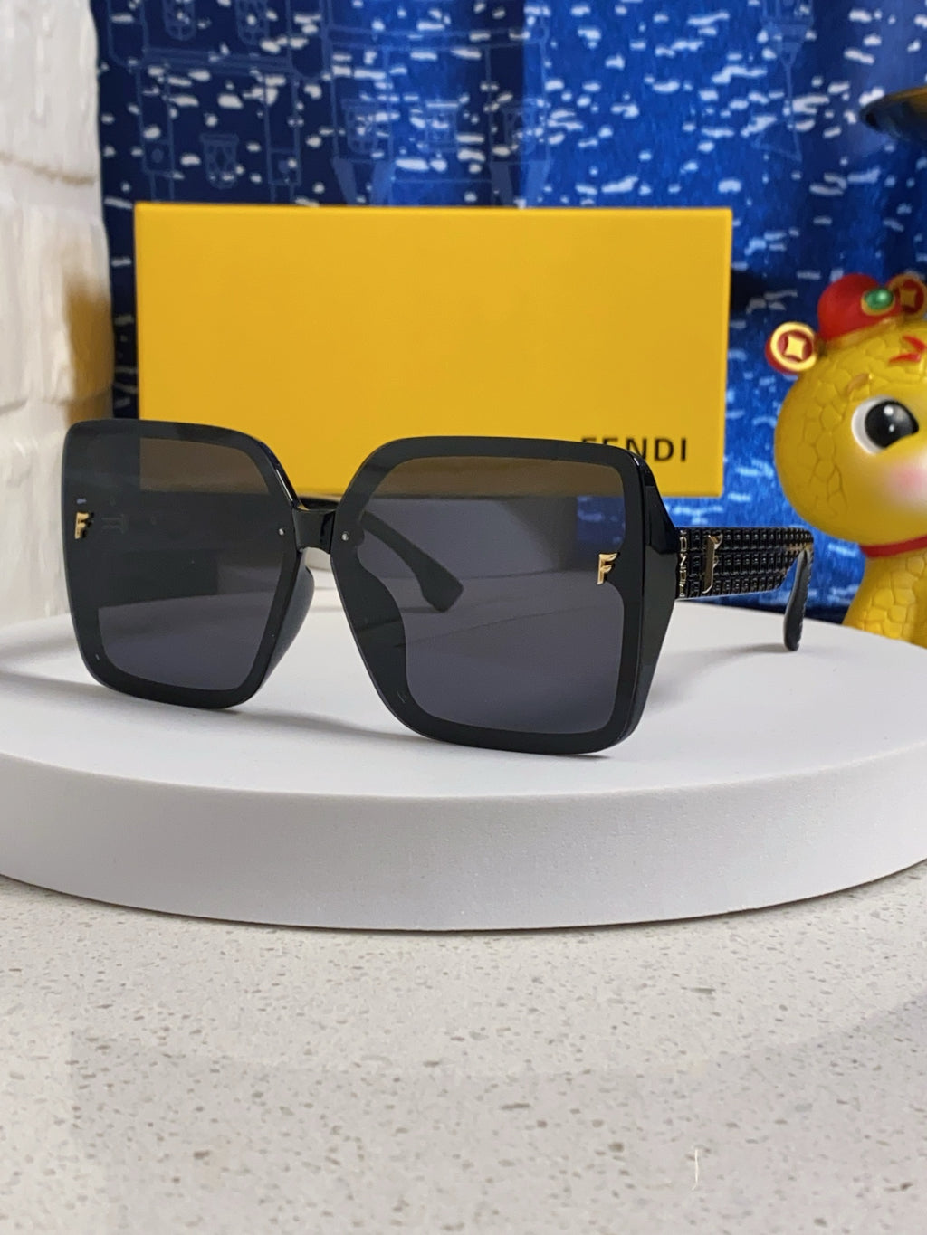 Fendi Oversized Black Lens Sunglasses for Women