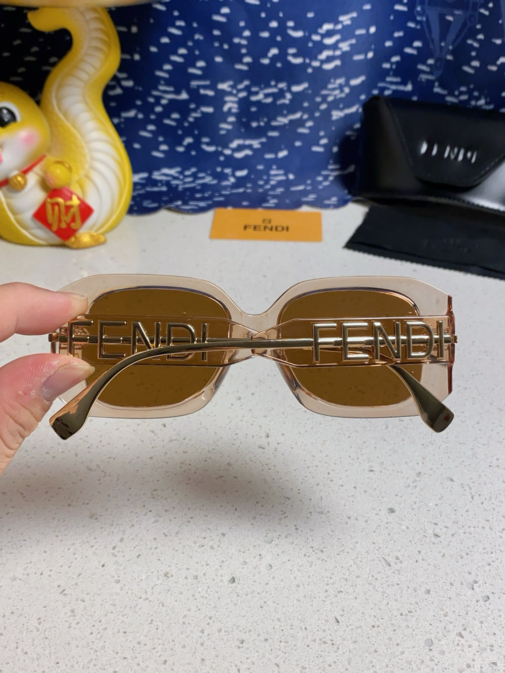 Fendi Oversized Brown Lens Sunglasses for Women - 466209 - detail image 5