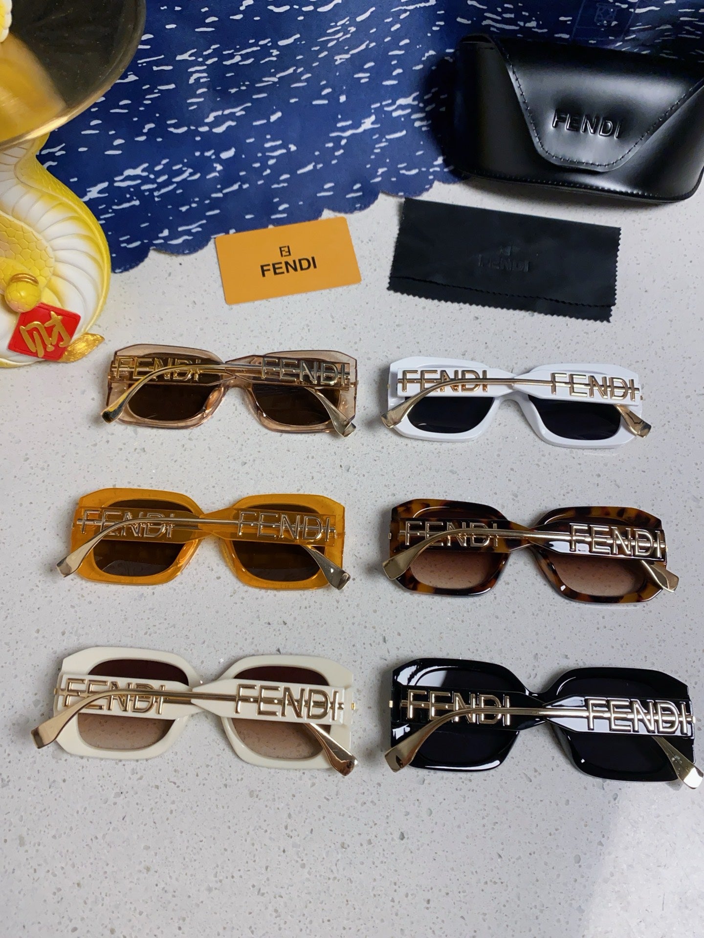 Fendi Oversized Silver Lens Sunglasses for Women - 466212 - detail image 10