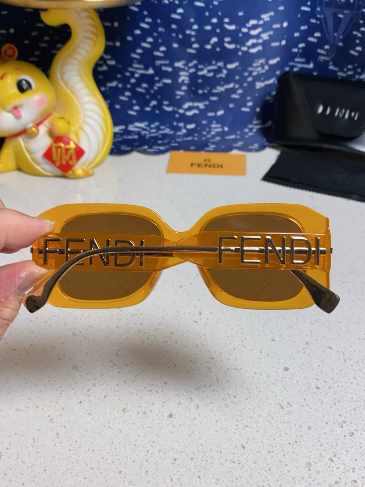 Fendi Oversized Brown Lens Sunglasses for Women - 466210 - detail image 5