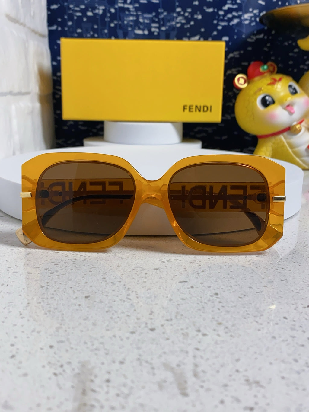 Fendi Oversized Brown Lens Sunglasses for Women - 466210 - detail image 8