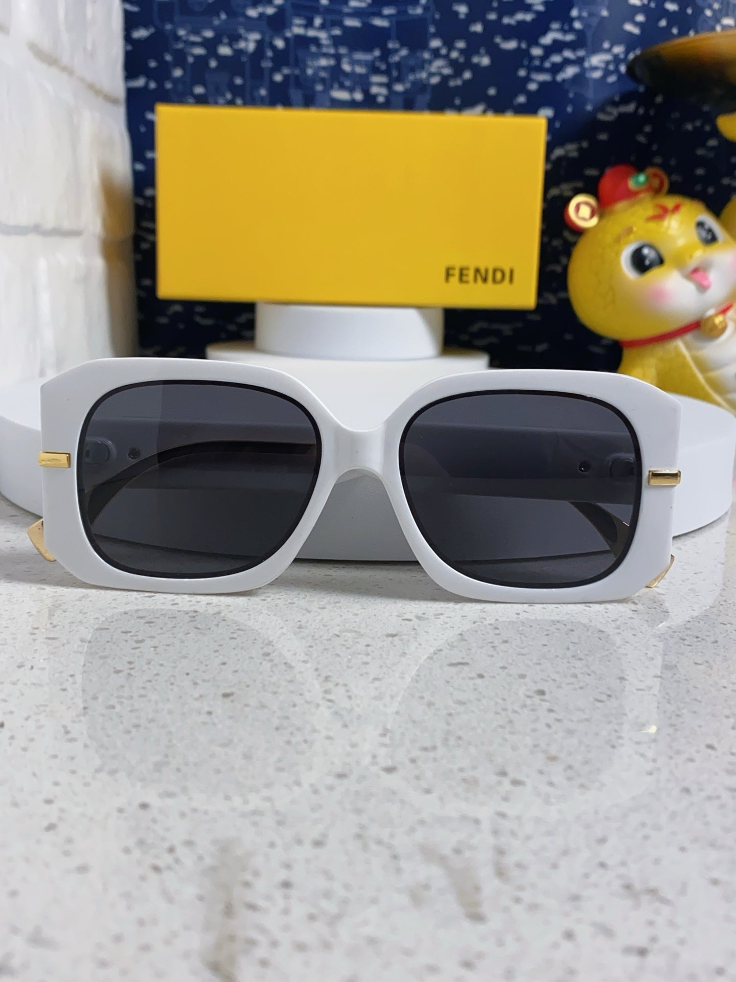 Fendi Oversized Silver Lens Sunglasses for Women - 466212 - detail image 8