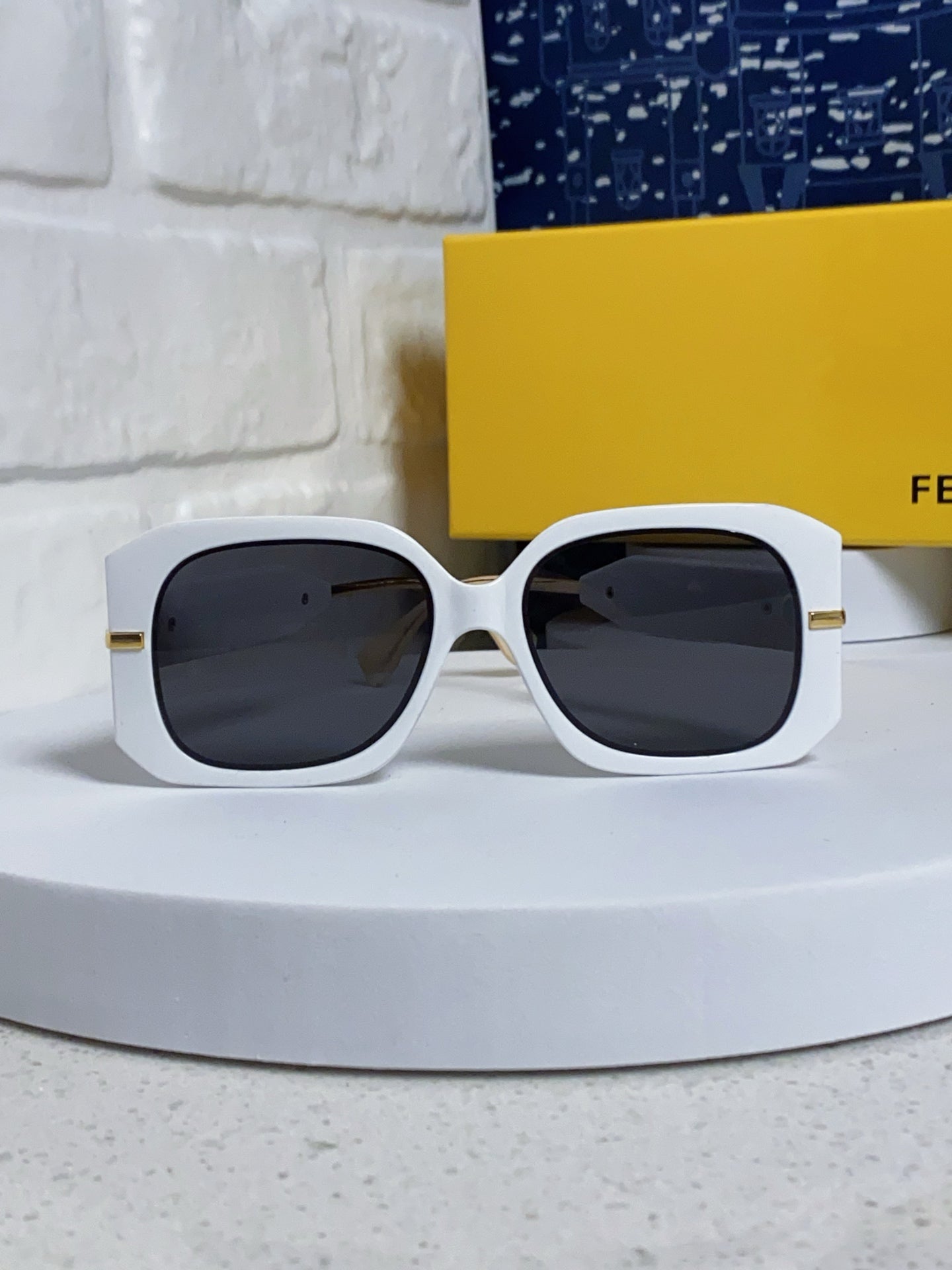 Fendi Oversized Silver Lens Sunglasses for Women - 466212 - detail image 2