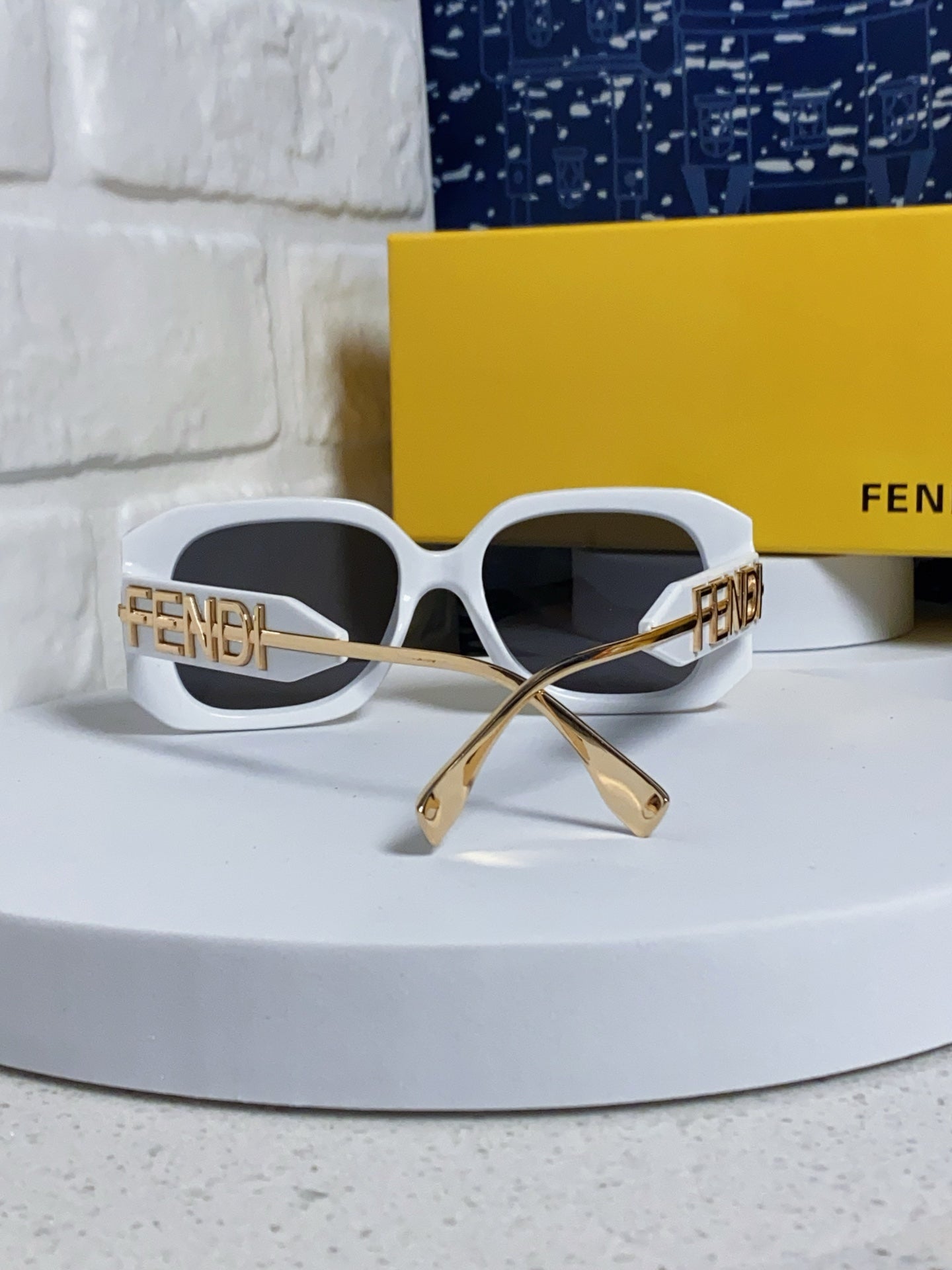 Fendi Oversized Silver Lens Sunglasses for Women - 466212 - detail image 3