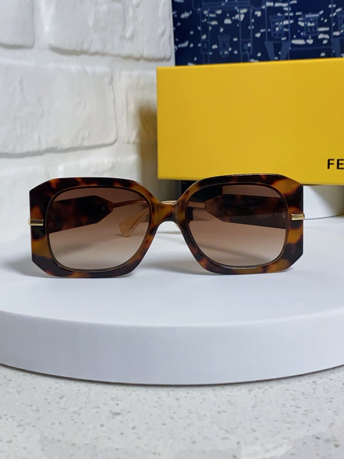Fendi Oversized Brown Lens Sunglasses for Women