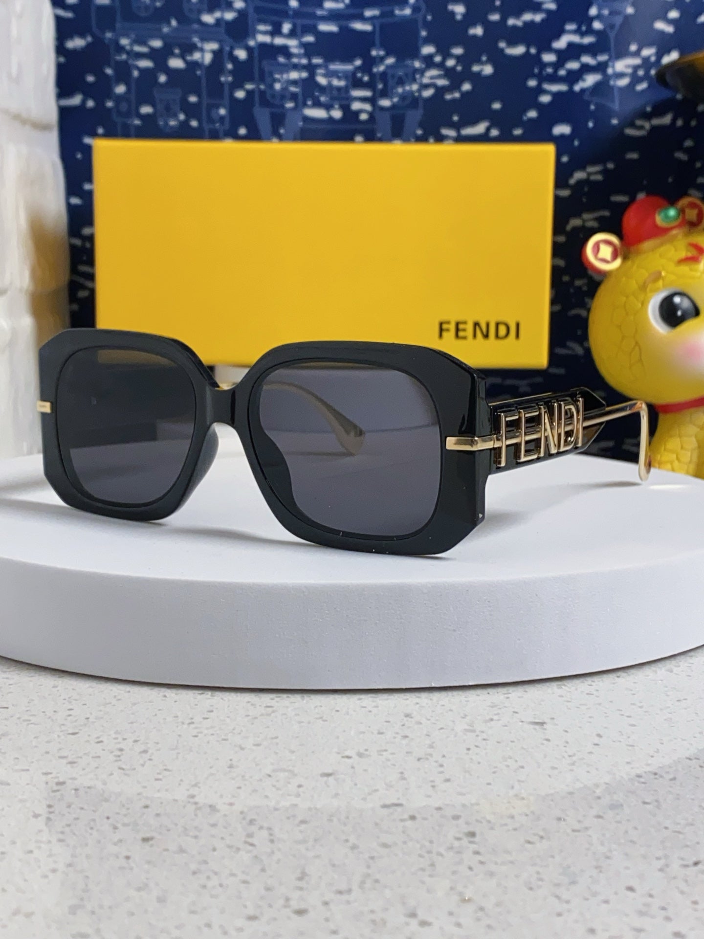 Fendi Oversized Silver Lens Sunglasses for Women
