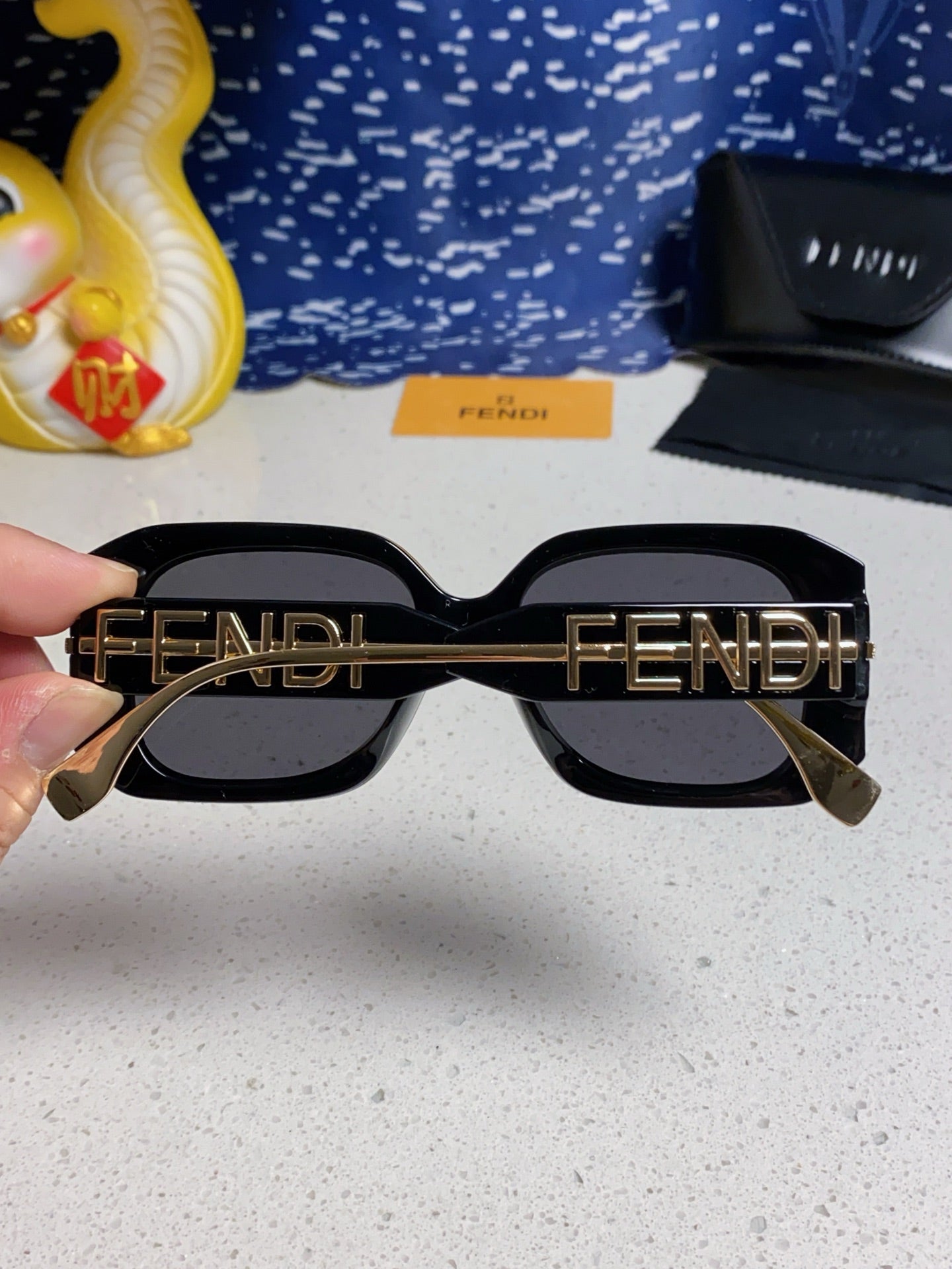 Fendi Oversized Silver Lens Sunglasses for Women - detail image 5