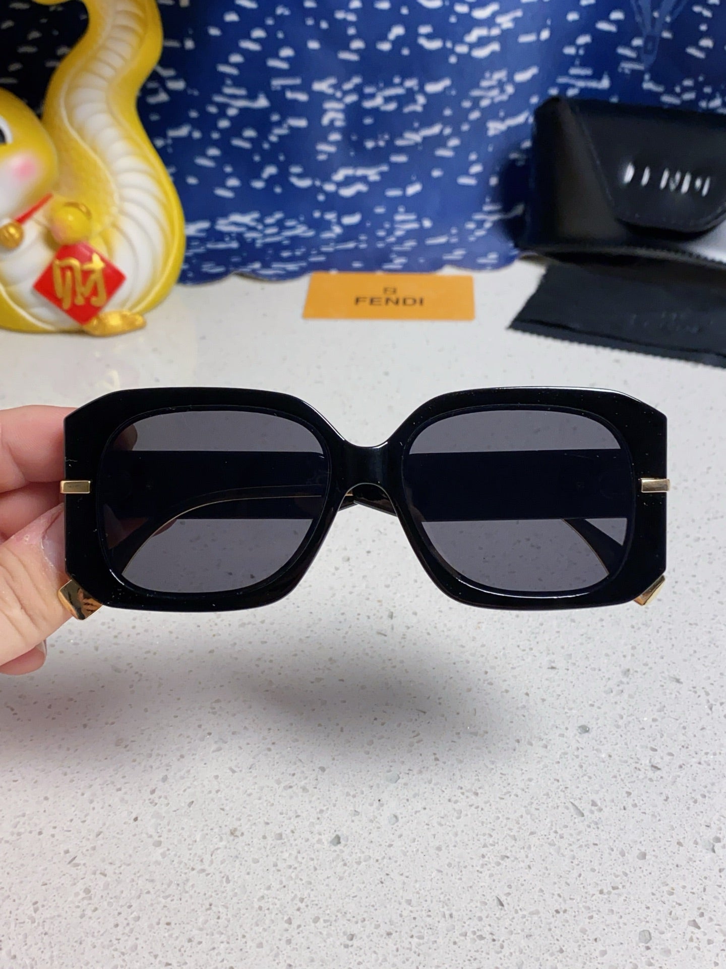 Fendi Oversized Silver Lens Sunglasses for Women - detail image 4