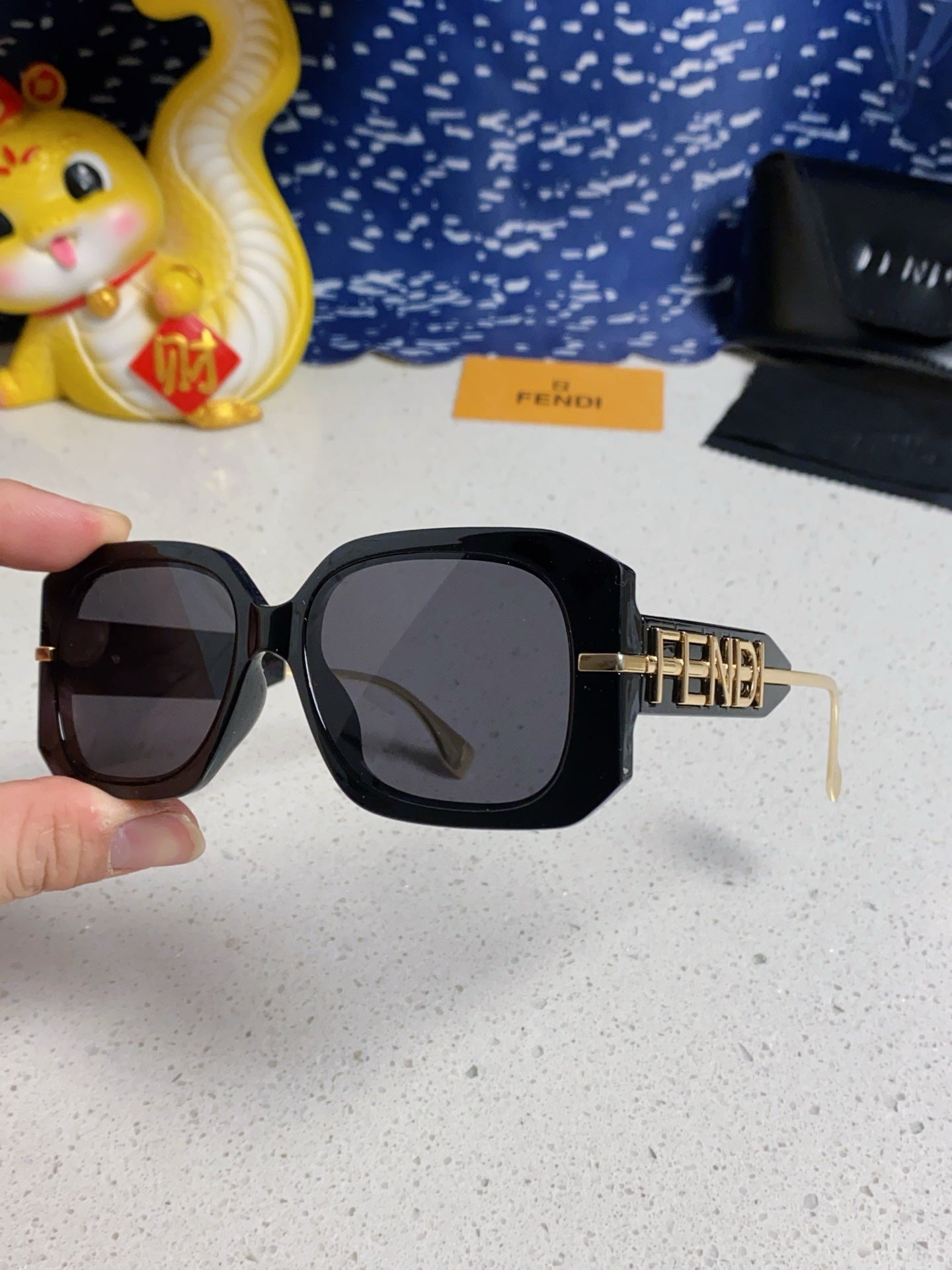 Fendi Oversized Silver Lens Sunglasses for Women - detail image 6
