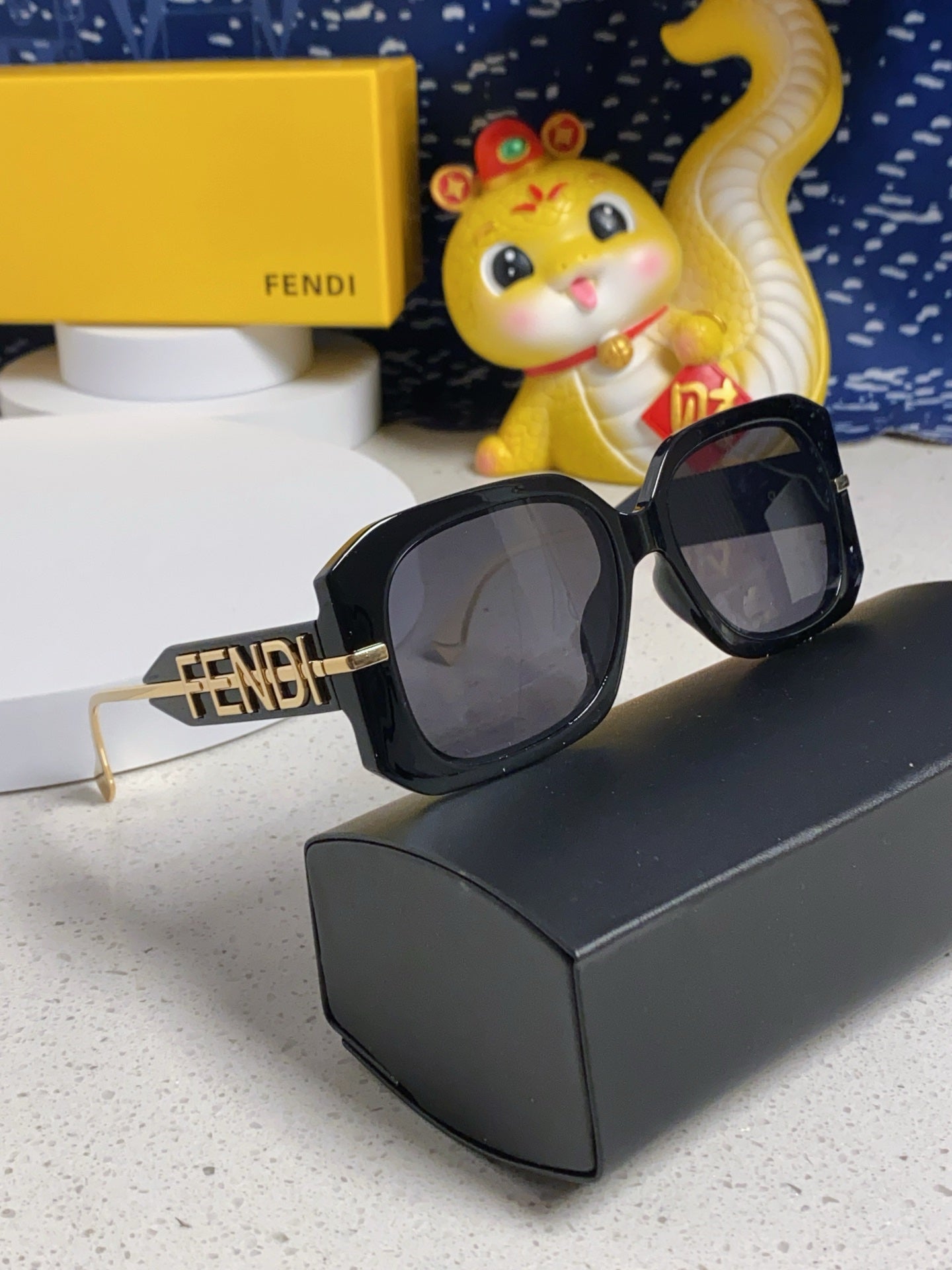 Fendi Oversized Silver Lens Sunglasses for Women - detail image 9