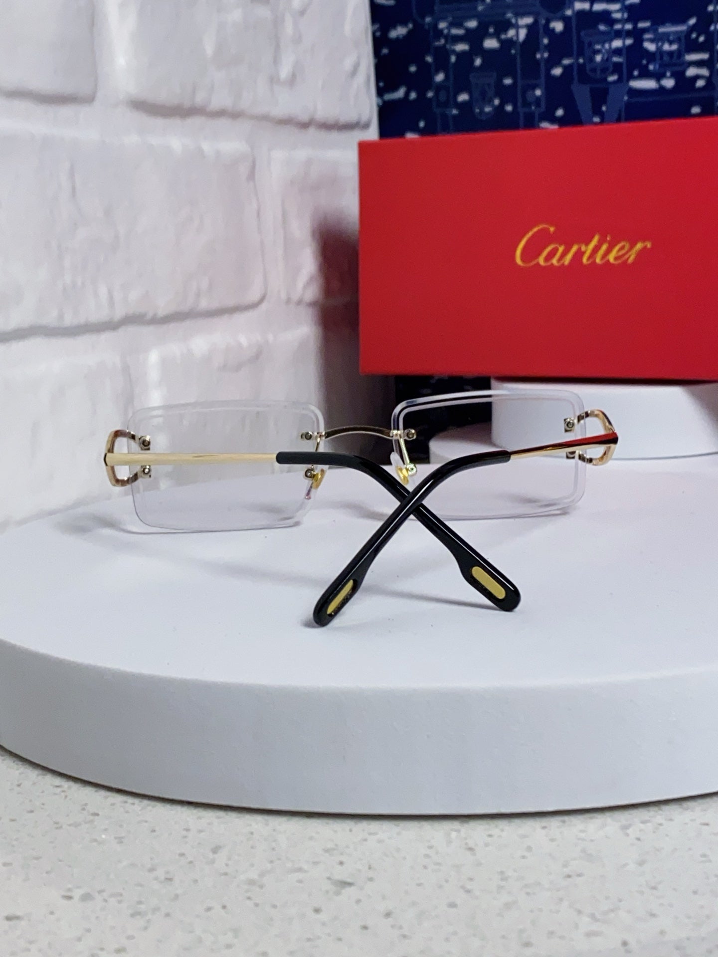 Cartier Fashion Silver Lens Sunglasses for Men & Women - detail image 3