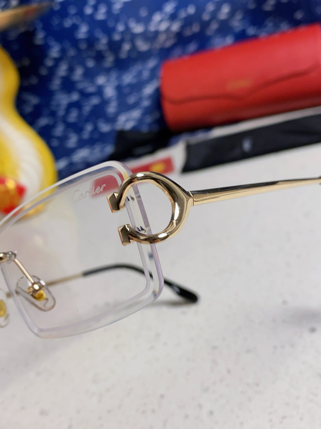 Cartier Fashion Silver Lens Sunglasses for Men & Women - detail image 7