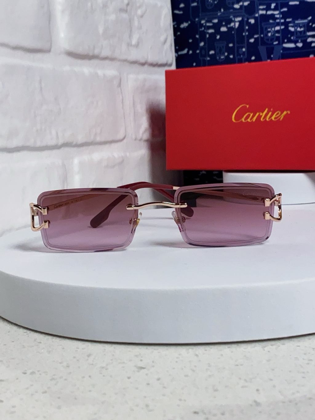 Cartier Fashion Red Lens Sunglasses for Men & Women - 415887 - detail image 2