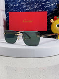 Cartier Lightweight Rimless Silver Lens Sunglasses for Men & Women - 487319
