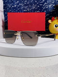 Cartier Lightweight Rimless Silver Lens Sunglasses for Men & Women - 432303