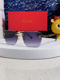 Cartier Lightweight Rimless Silver Lens Sunglasses for Men & Women - 432305