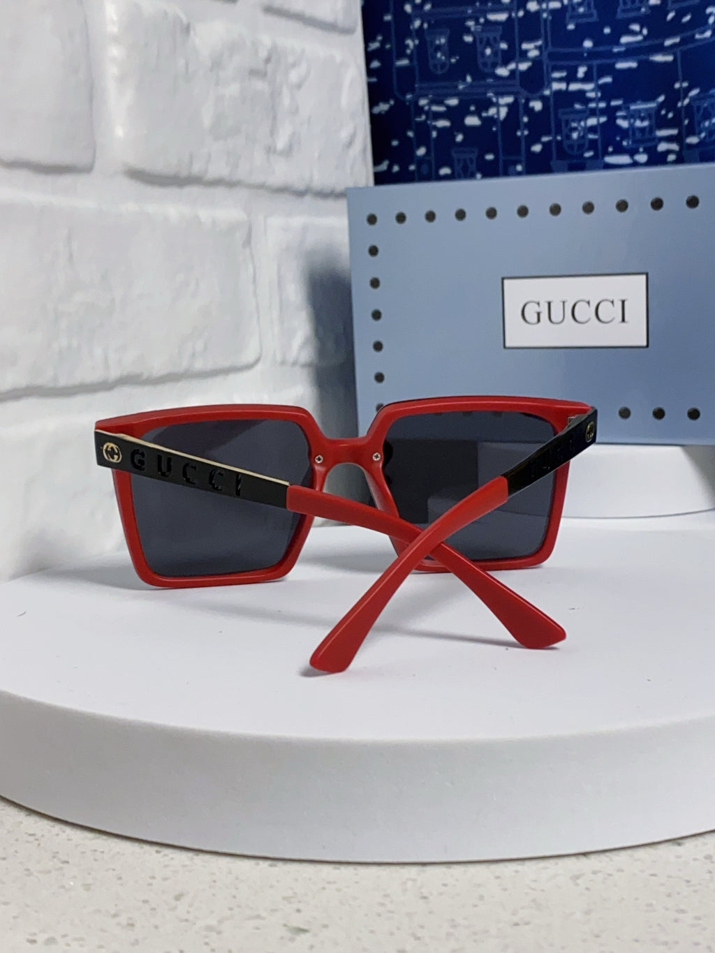 Gucci Polarized Square Silver Lens Sunglasses for Men & Women - 486444 - detail image 3