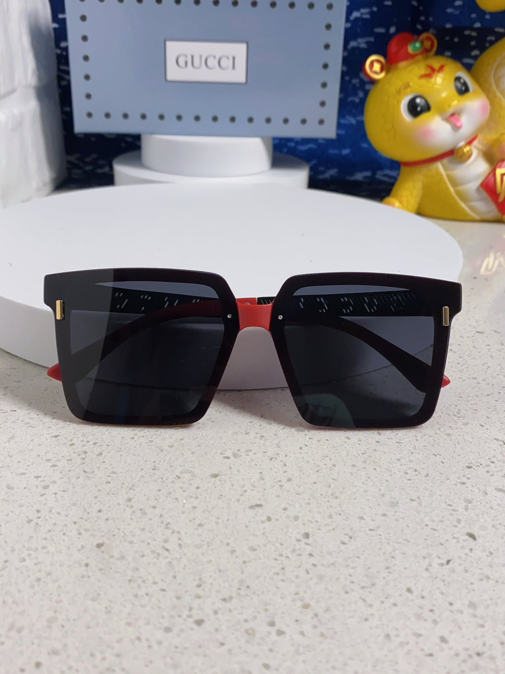 Gucci Polarized Square Silver Lens Sunglasses for Men & Women - 486444 - detail image 9