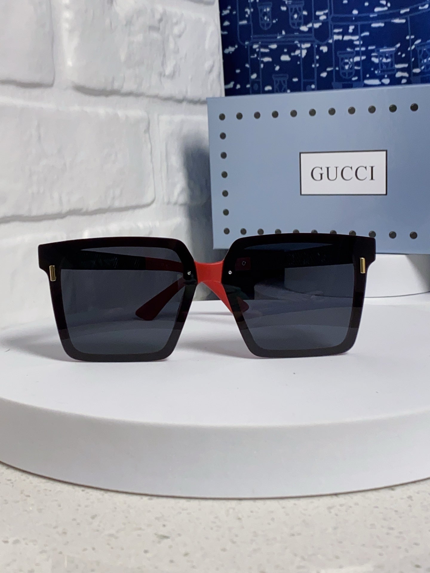 Gucci Polarized Square Silver Lens Sunglasses for Men & Women - 486444 - detail image 2