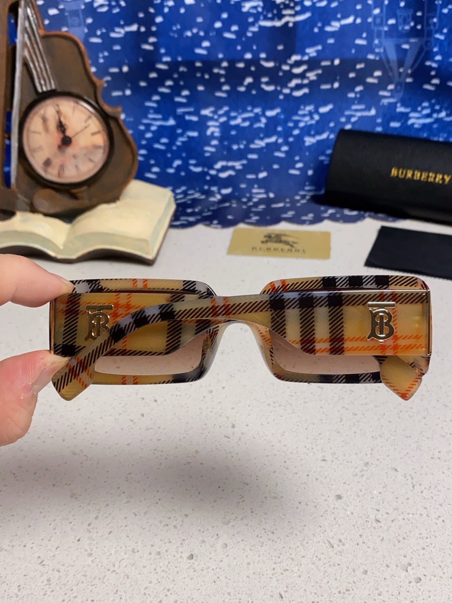 Burberry Square Brown Lens Sunglasses for Men & Women - 465961 - detail image 5