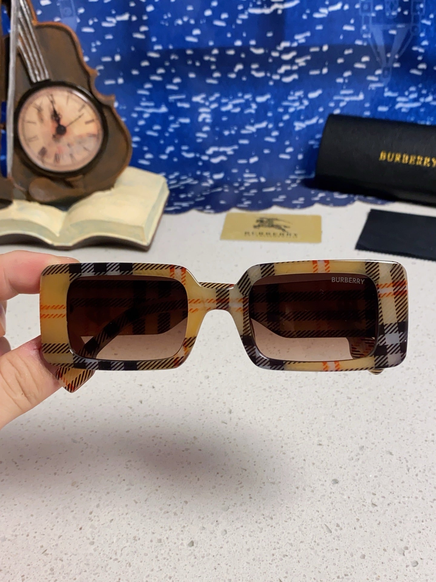 Burberry Square Brown Lens Sunglasses for Men & Women - 465961 - detail image 4