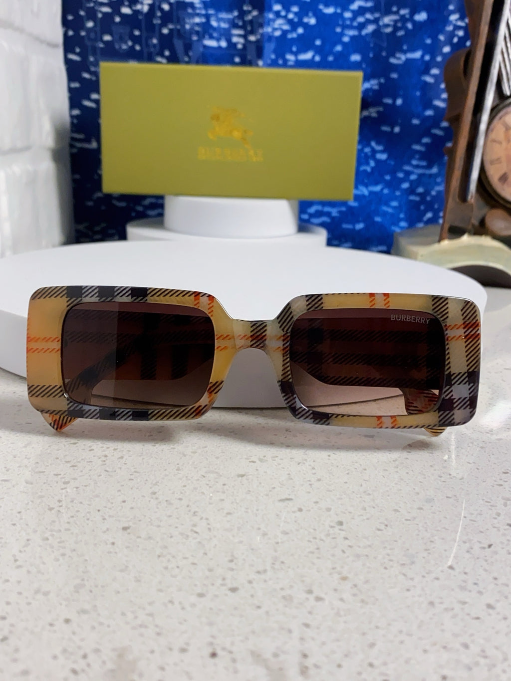 Burberry Square Brown Lens Sunglasses for Men & Women - 465961 - detail image 9