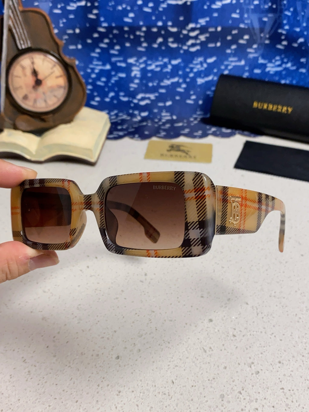 Burberry Square Brown Lens Sunglasses for Men & Women - 465961 - detail image 6
