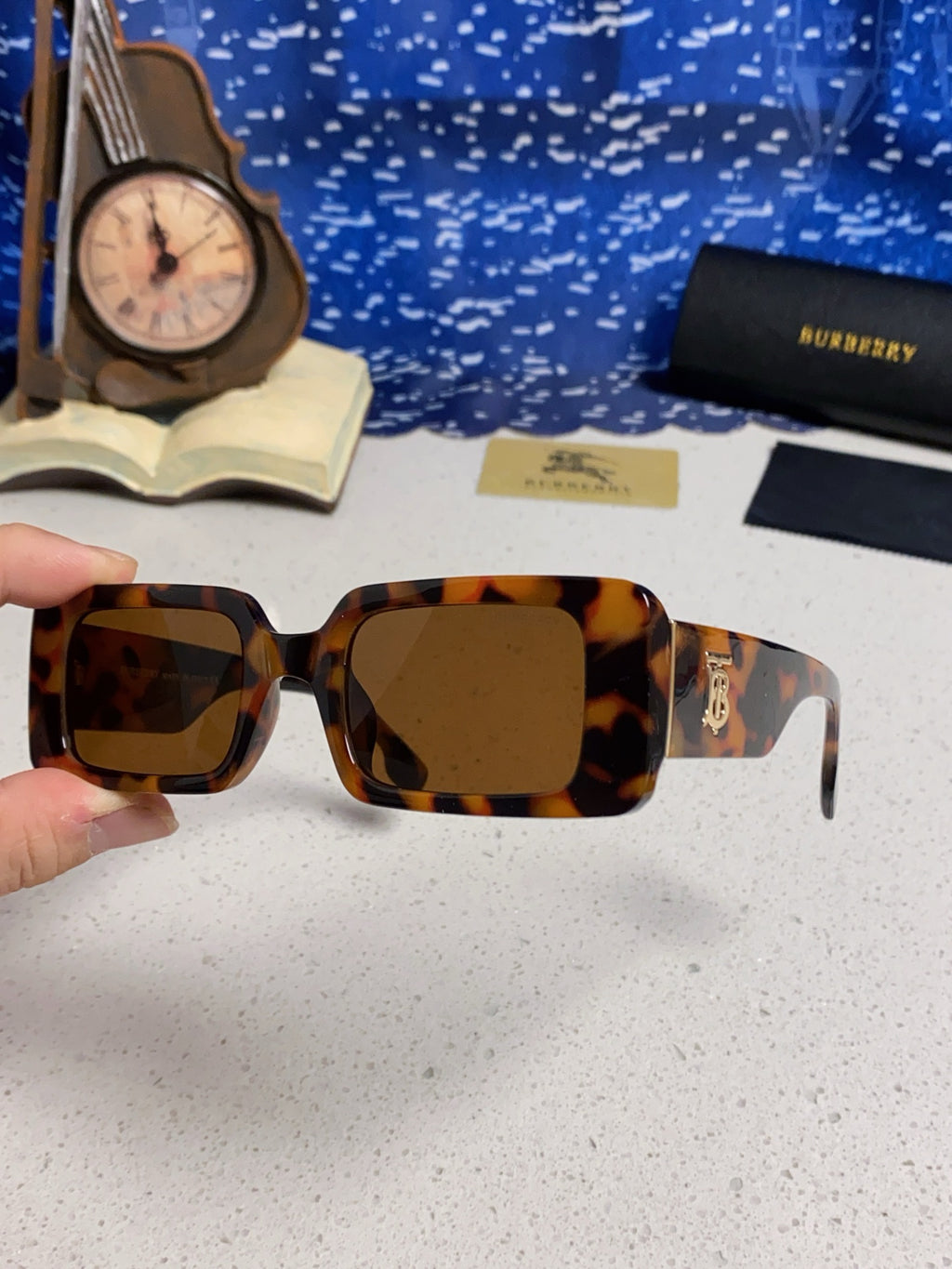 Burberry Square Brown Lens Sunglasses for Men & Women - detail image 6