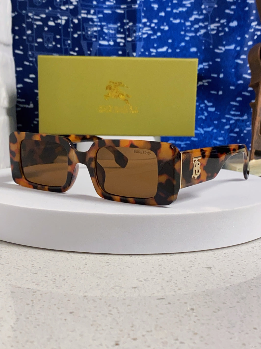 Burberry Square Brown Lens Sunglasses for Men & Women
