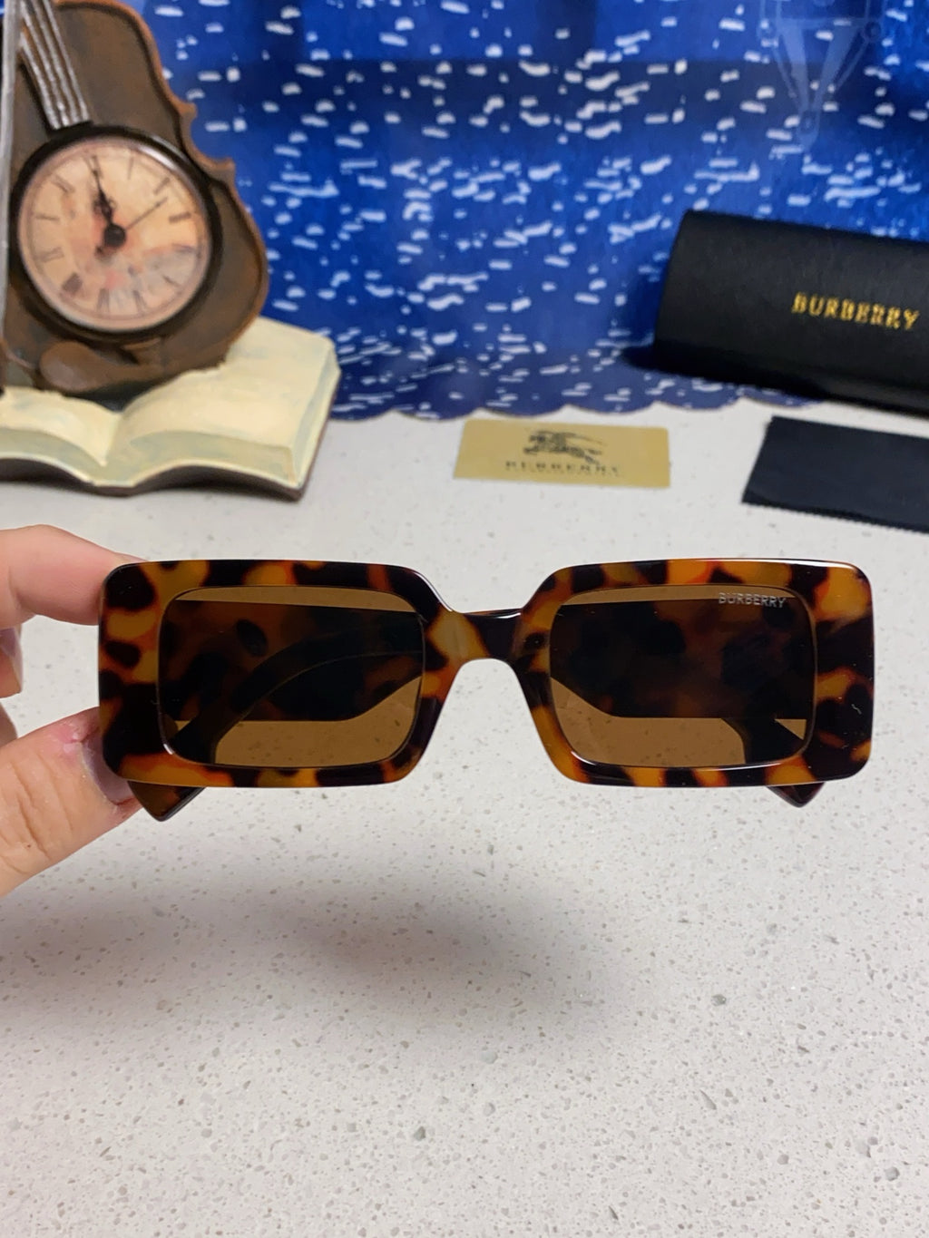 Burberry Square Brown Lens Sunglasses for Men & Women - detail image 4