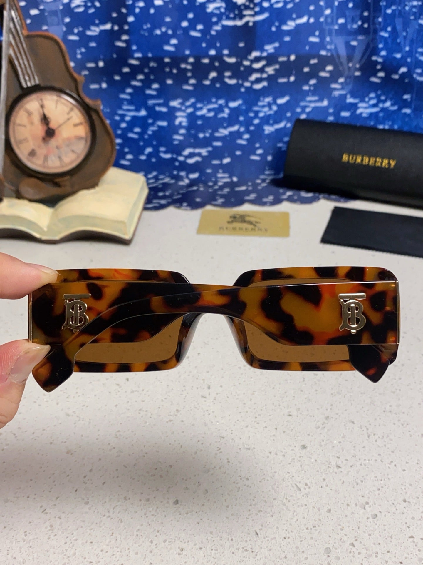 Burberry Square Brown Lens Sunglasses for Men & Women - detail image 5