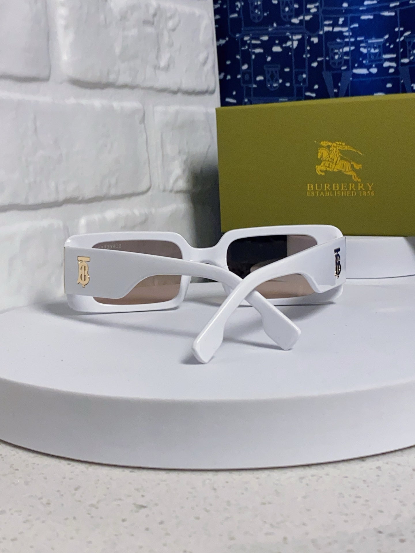 Burberry Square Silver Lens Sunglasses for Men & Women - 465963 - detail image 3