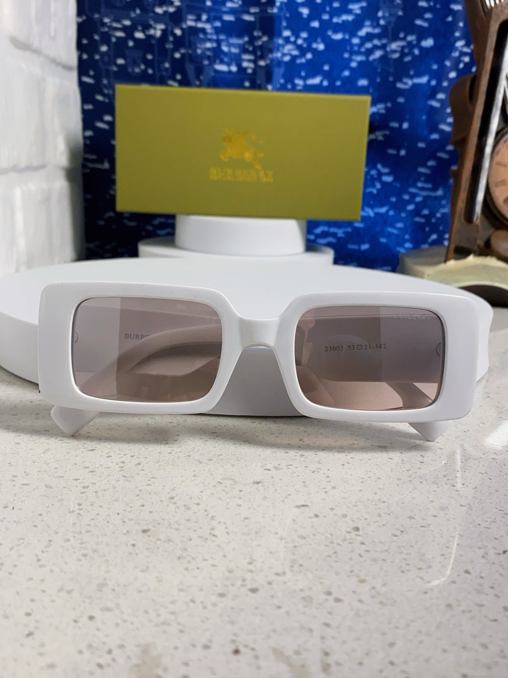 Burberry Square Silver Lens Sunglasses for Men & Women - 465963 - detail image 10