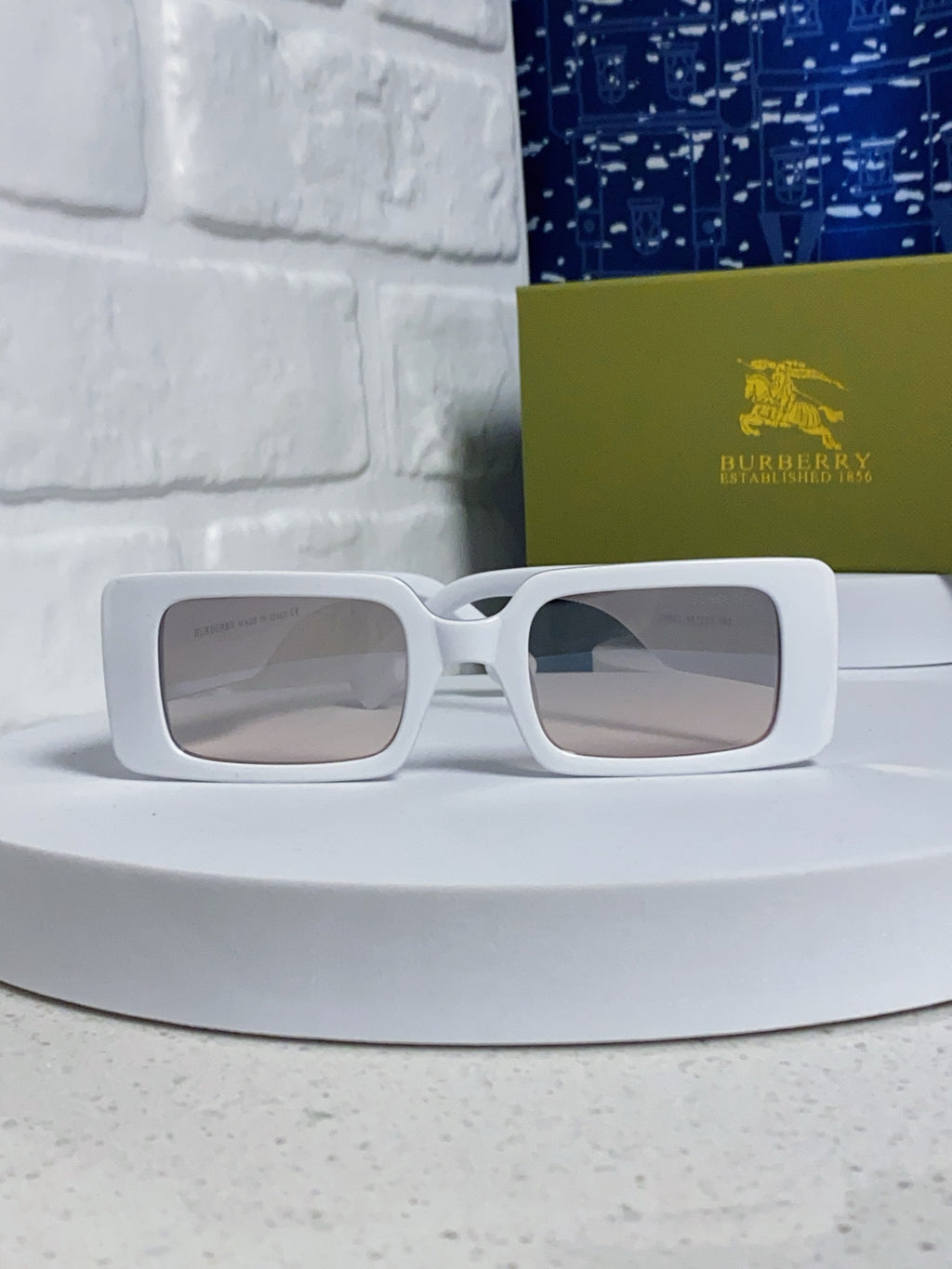 Burberry Square Silver Lens Sunglasses for Men & Women - 465963 - detail image 2